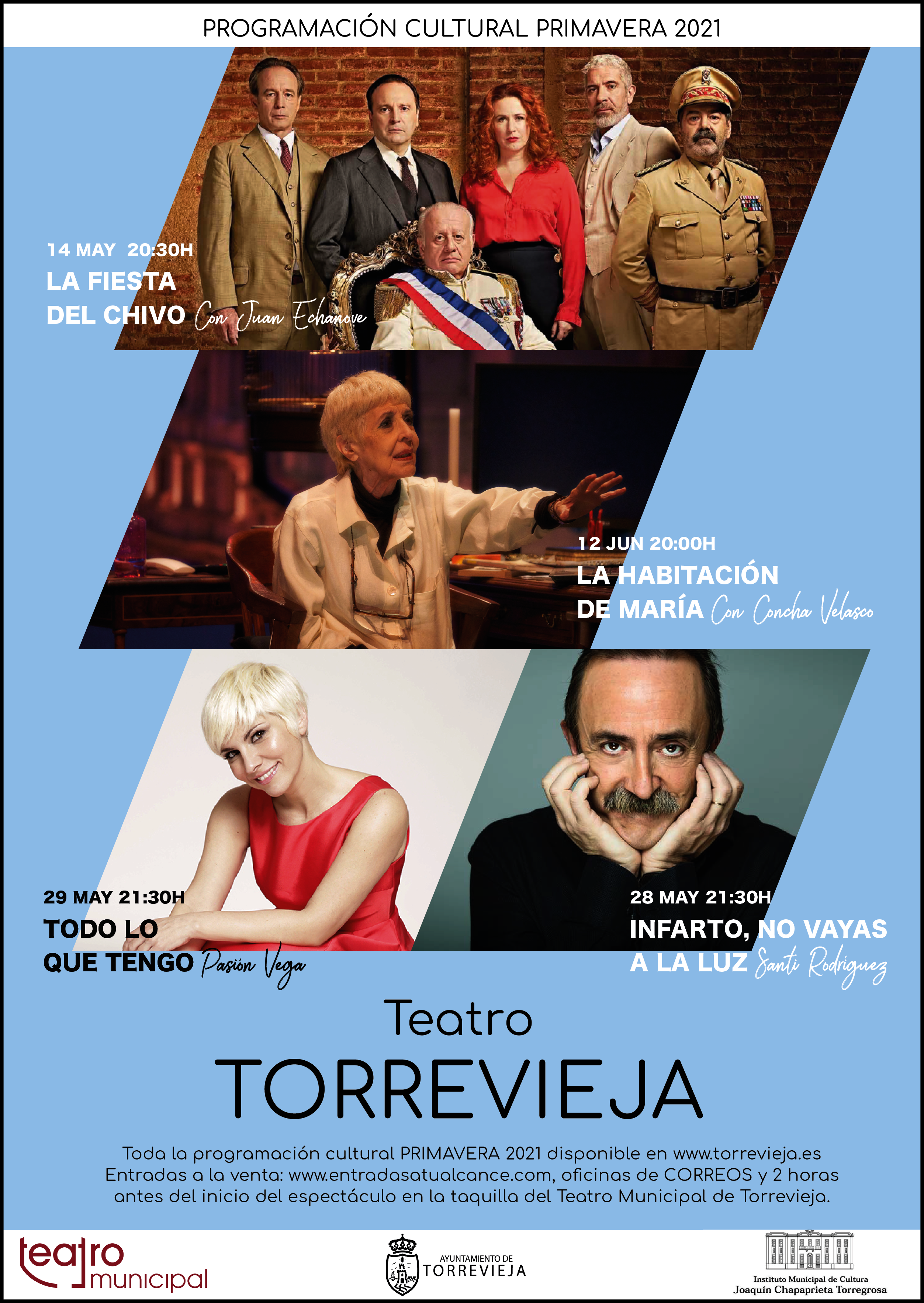 Programación Cultural Teatro Municipal de Torrevieja – Primavera 2021