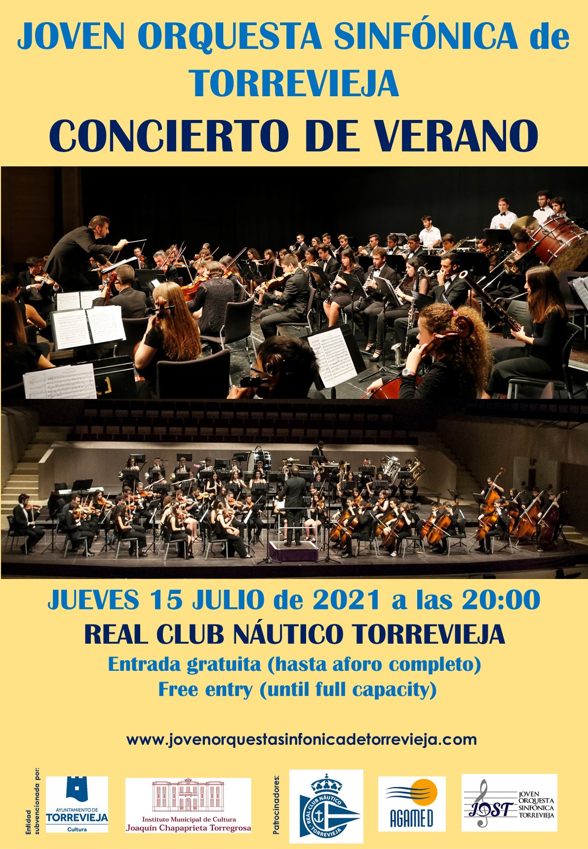 Joven Orquesta Sinfónica de Torrevieja – 15 de Julio . RCNT