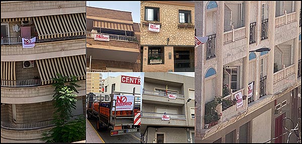 Apoyamos el grito silencioso desde los balcones de innumerables ciudadanos en contra de la reversión y en defensa de la calidad sanitaria del Hospital de Torrevieja