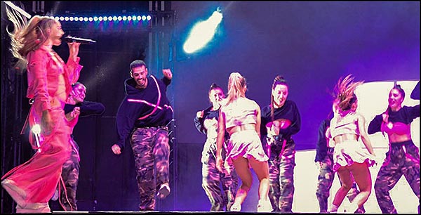 El Grupo de Baile torrevejense “Unity” acompañó en Elche la actuación de Lola Indigo