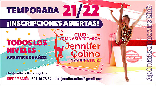 Abiertas las inscripciones del Club Gimnasia Rítmica Jennifer Colino Torrevieja