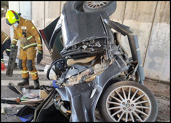 Un hombre de 66 años fallece en un accidente de coche en Pilar de la Horadada