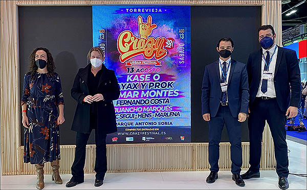 Presentado en FITUR el “Crazy Urban Fest”, que se celebrará el 13 de agosto en el recinto del Parque Antonio Soria