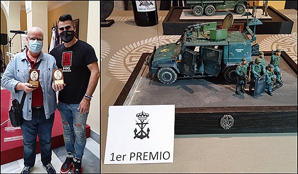 El Torrevejense Rafael Aracil, obtiene dos primeros premios en eI IV Certamen Nacional de Modelismo Estático celebrado en Cádiz