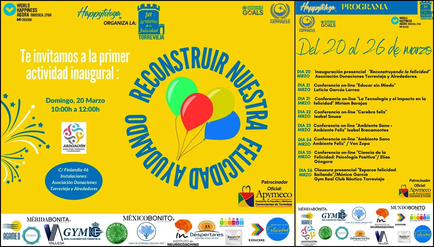 Torrevieja celebra  a partir de hoy la «1ª Semana de la Felicidad»