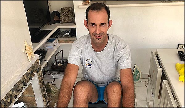 Juan Luis Moraes, Campeón online de Remo Indoor