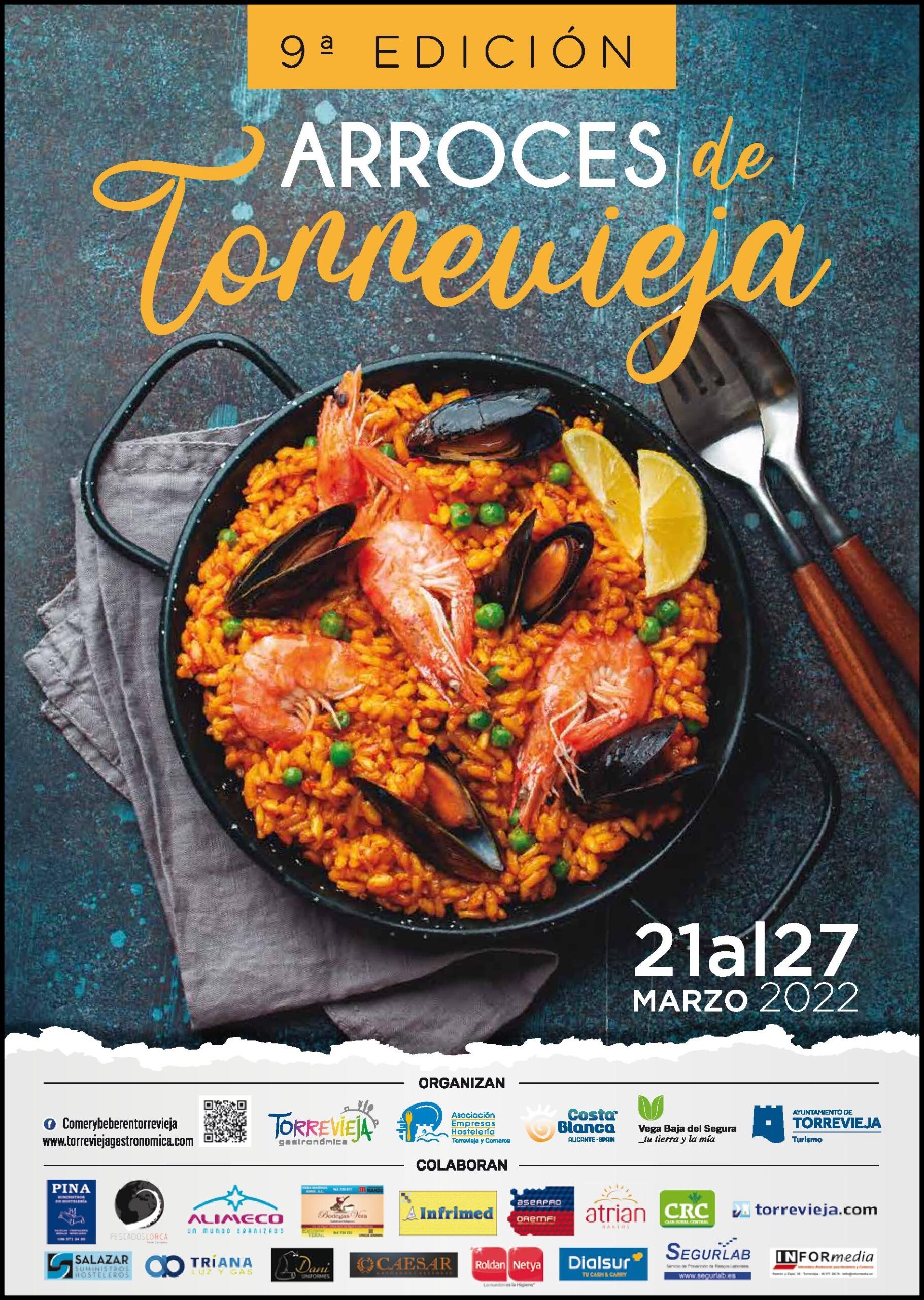 ¡No te pierdas!  la 9ª Edición «Arroces de Torrevieja» ¿Te lo vas a perder?  HOY ÚLTIMO DÍA