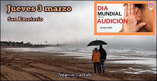 Agenda del jueves 3 marzo de 2022 (62/303)