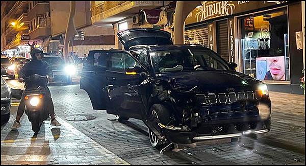 La Guardia Civil detiene a dos personas tras sufrir un accidente en el centro de Torrevieja