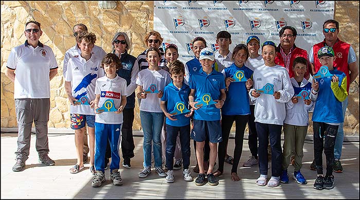 Leo Griñán y David Palacios, plata y bronce en absoluto masculino, Gonzalo Ballester, bronce en sub13 en el Trofeo de vela infantil RCN de Calpe