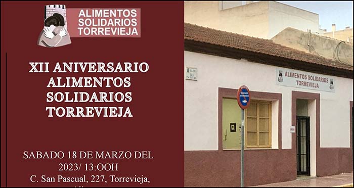 Alimentos Solidarios conmemora su 12 aniversario y prepara una gran jornada abierta al público el próximo 18 de marzo