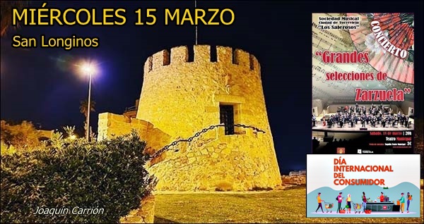 Agenda del miércoles 15 de marzo de 2023.