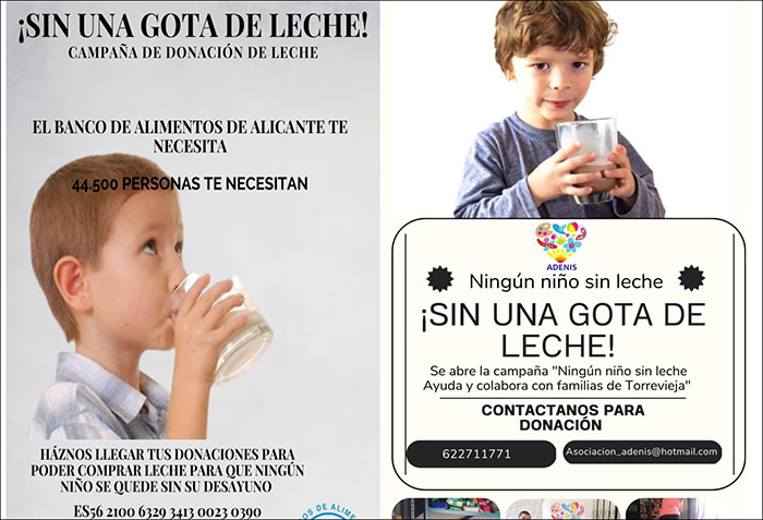 Adenis se suma a la campaña del banco de alimentos Fesbal “Ningún niño sin leche” para mitigar el hambre infantil.