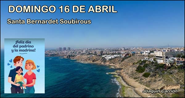 Agenda del fin de semana del 14 al 17 de abril. (III)