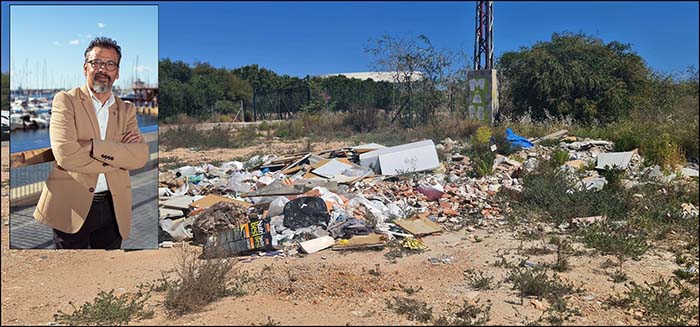 El concejal Rodolfo Carmona denuncia la proliferación de vertidos ilegales en diferentes puntos del municipio