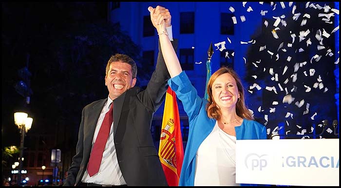 El PP arrasa en la Comunitat Valenciana y aborta la opción de un tercer Govern del Botànic