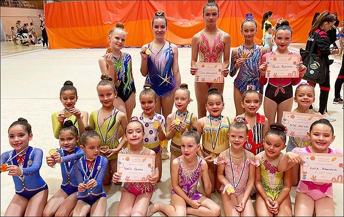 Excelentes resultados en la I Fase de la Liga Interclub de Alicante para el Club Gimnasia Rítmica de Torrevieja.