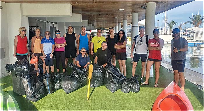 El RCNT celebró el día mundial del medio ambiente con recogida de residuos por iniciativa de los miembros de dragón-boat
