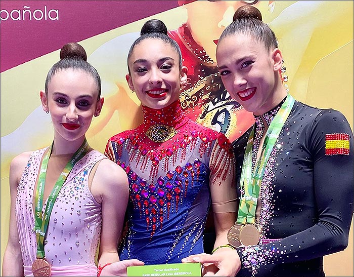 El Club Gimnasia Rítmica Torrevieja, clasificado para la final de la Liga Iberdrola en primera división.