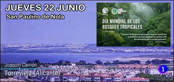 Agenda del jueves 22 de junio.