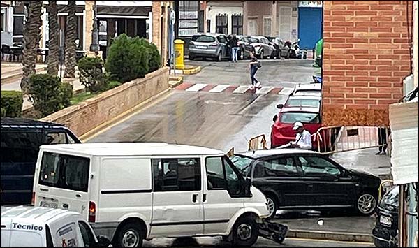 Aparatoso accidente en el cruce de Patricio Pérez con San Pascual.