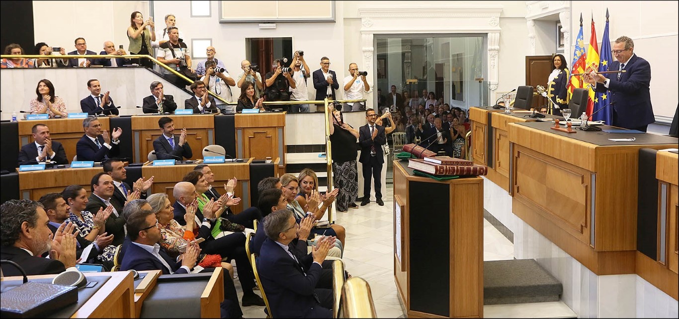 Toni Pérez, nuevo presidente de la Diputación de Alicante.