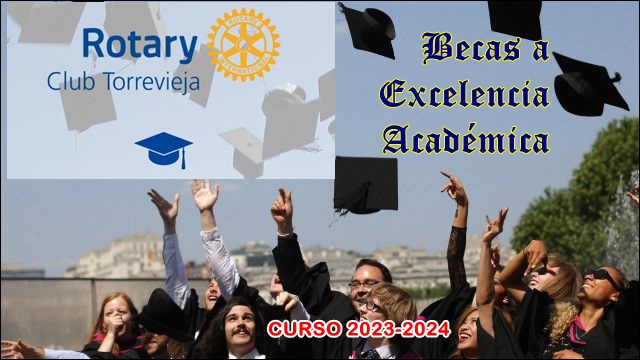 Rotary Club Torrevieja convoca cuatro Becas de Excelencia Académica.