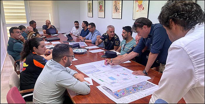 Varias áreas del Ayuntamiento se reunen para coordinar la Seguridad de «Brilla Torrevieja».