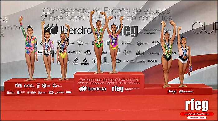 El club torrevejense de gimnasia rítmica Jennifer Colino medalla de plata en el Campeonato de España absoluto equipos
