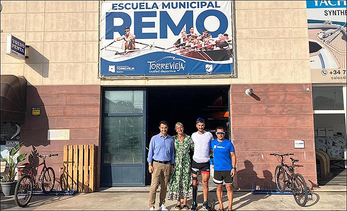 Javier García, actual campeón de España de remo adaptado, se prepara para el Mundial.