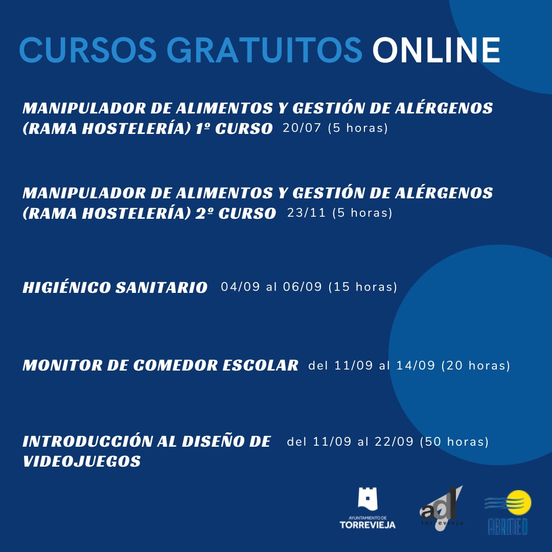 La ADL oferta 11 cursos gratuitos online, que se desarrollarán entre los meses de julio y diciembre.