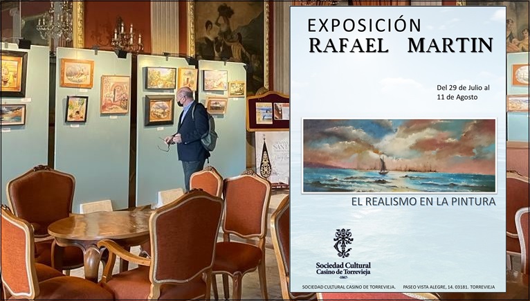 Rafael Martín vuelve al Casino con su exposición “El realismo en la pintura”