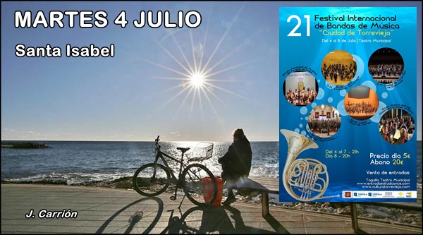 Agenda del martes 4 de julio.