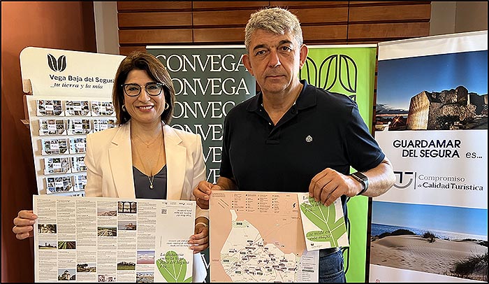 Convega edita un mapa turístico de la Vega Baja con más de 50 atractivos de todos los municipios de la comarca
