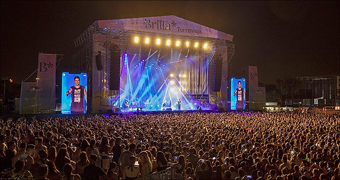 Melendi triunfó en “Brilla Torrevieja” ante una multitud entregada.
