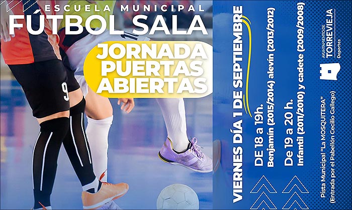 Jornada de puertas abiertas de la Escuela Municipal de Fútbol Sala