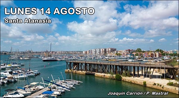 Agenda del  lunes 14 de agosto.