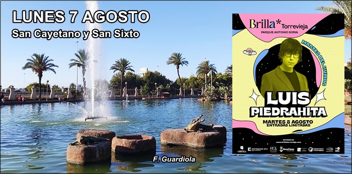 Agenda del lunes 7 de agosto