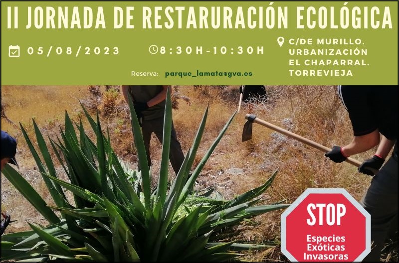 El sábado 5 de agosto se celebrará la II Jornada de Restauración Ecológica.