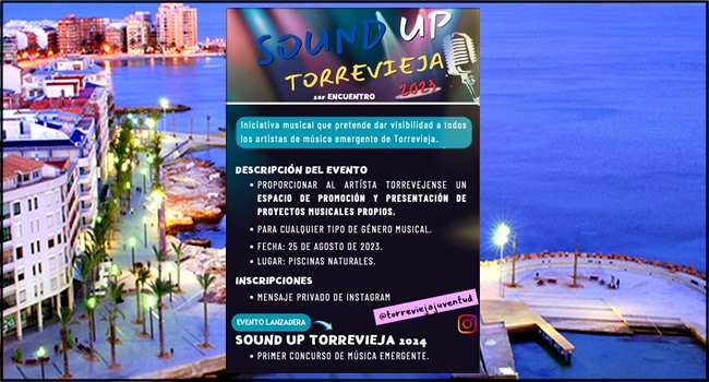 El !Festival Sound Up Torrevieja» llega mañana a las Piscinas Naturales