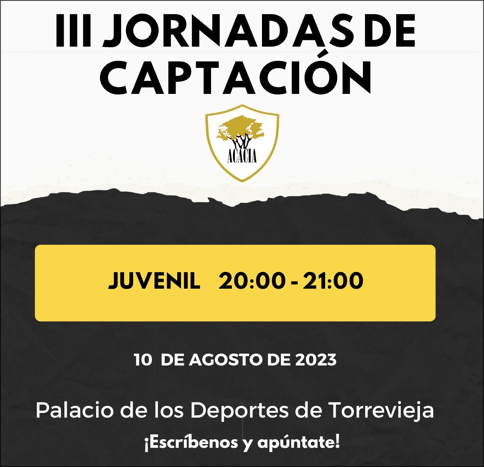 III Jornada de captación del Acacia C.F.