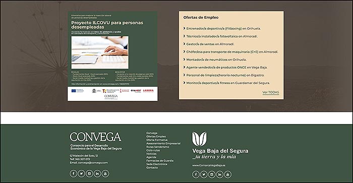 Aumentan un 10% las inscripciones en el portal web de empleo de Convega durante el primer semestre del año