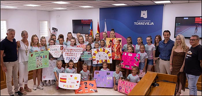 Recepción oficial a la gimnasta Polina Berezina