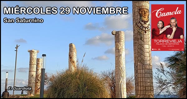 Agenda del miércoles 29 de noviembre de 2023