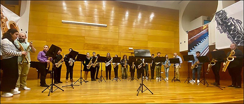 La «Semana de Santa Cecilia» del Conservatorio, se clausuró con el Curso Saxofón de Juan Ruiz