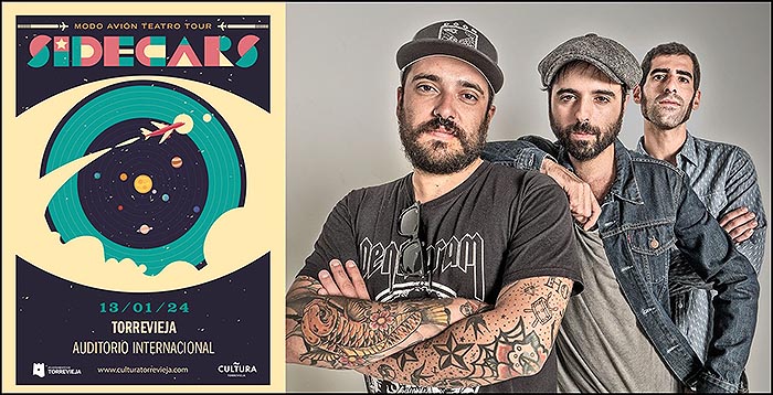 SIDECARS arranca en Torrevieja su nueva gira “Modo avión Teatro Tour”