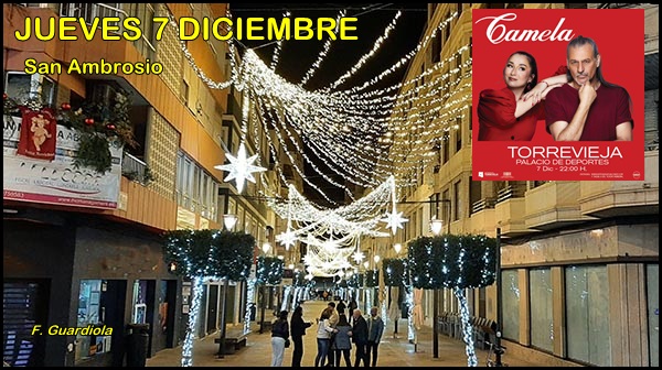 Agenda del jueves de diciembre de 2023