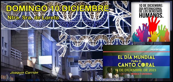 Agenda cultural del domingo 10 de diciembre