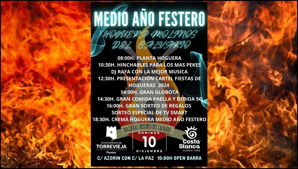 La Hoguera Molinos del Calvario quemará esta tarde, un monumento fogueril en su medio año festero
