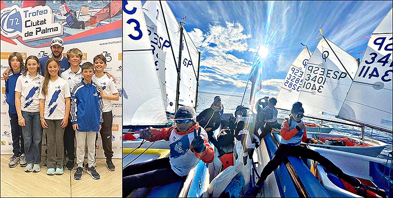El equipo de Optimist participa en el 72 trofeo ciudad de palma